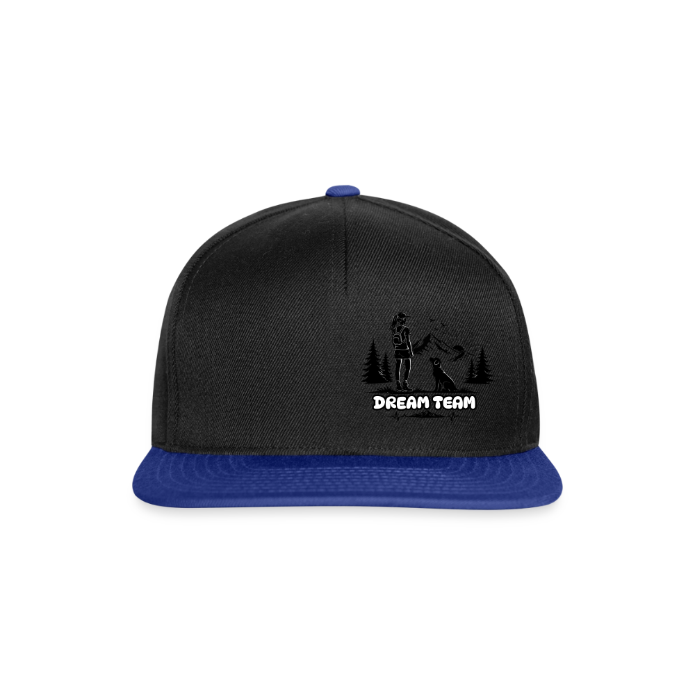 Frauen Snapback Cap Unisex - Dream Team - Schwarz/Königsblau