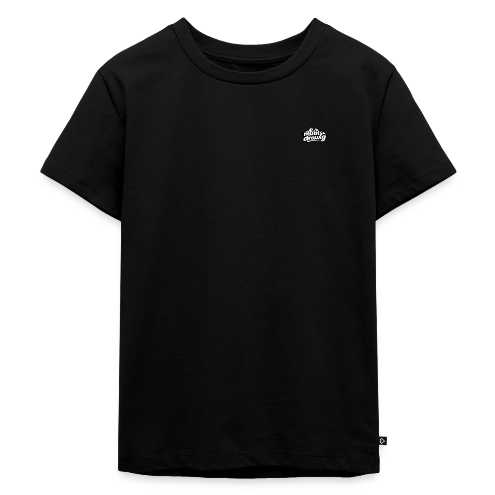 Kinder Premium T-Shirt - muats drawig - Schwarz
