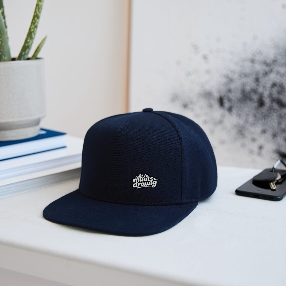Snapback Cap Unisex - muats drawig - Navy/Navy