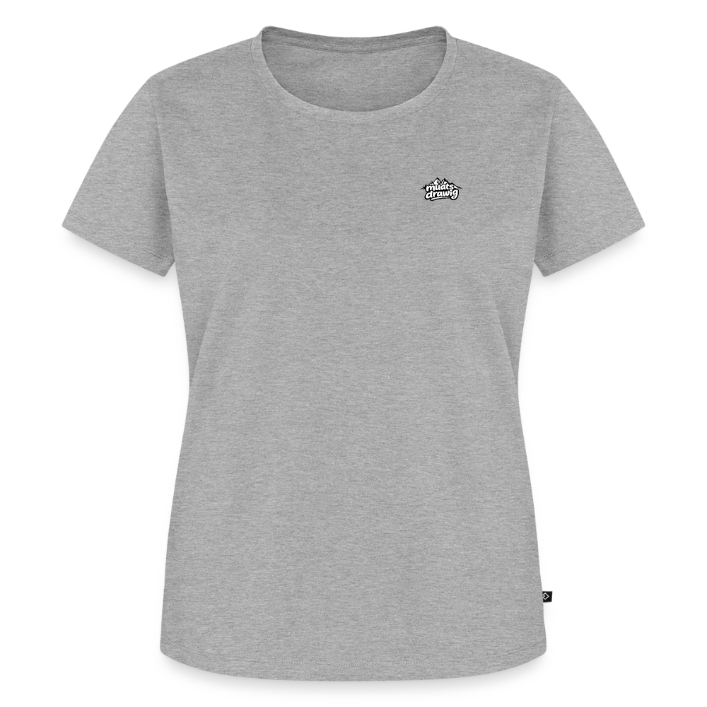 Frauen Premium T-Shirt - muats drawig - Grau meliert