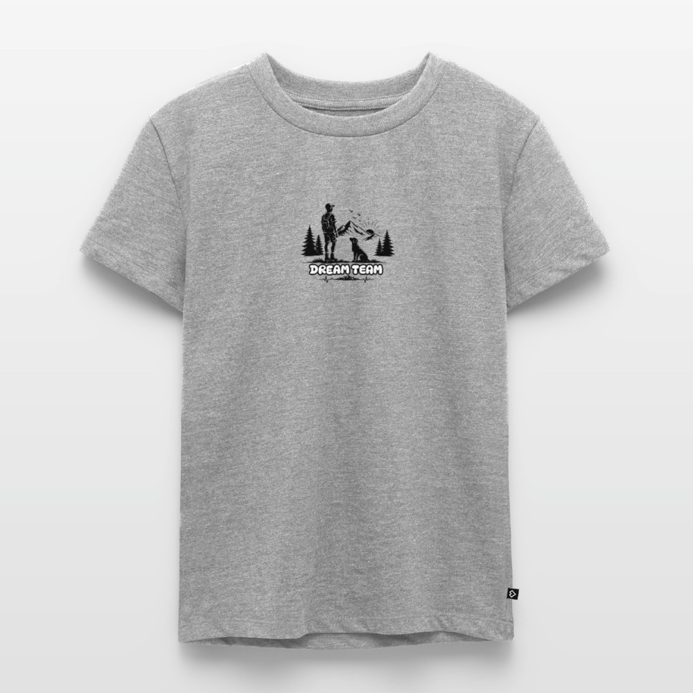 Kinder Premium T-Shirt Jungs - Dream Team - Grau meliert
