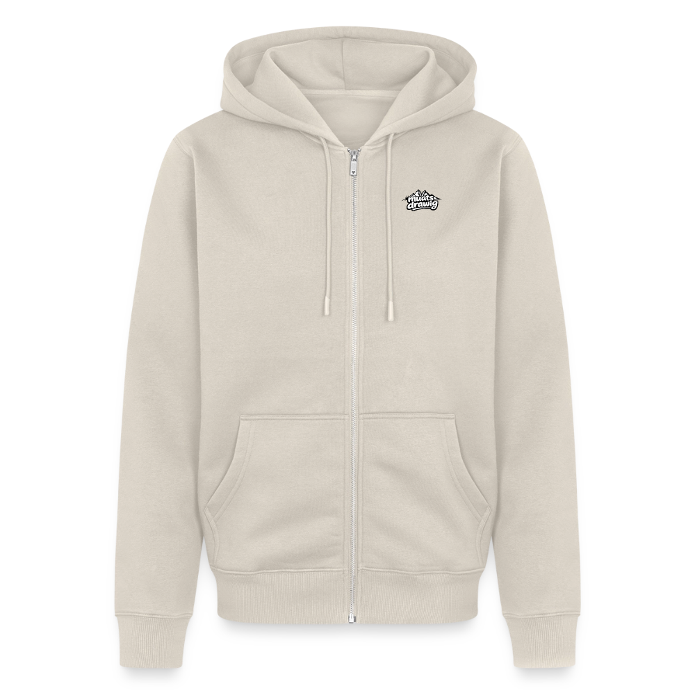 Männer Premium Kapuzenweste - muats drawig - Beige