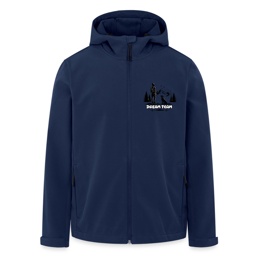 Recycelte Männer Softshell-Jacke - Dream Team - Navy