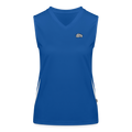 Funktionelles Kontrast-Tank Top für Frauen - muats drawig - Royal/Weiß