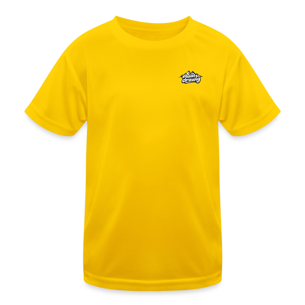 Funktions-T-Shirt Kinder - muats drawig - Eigelb