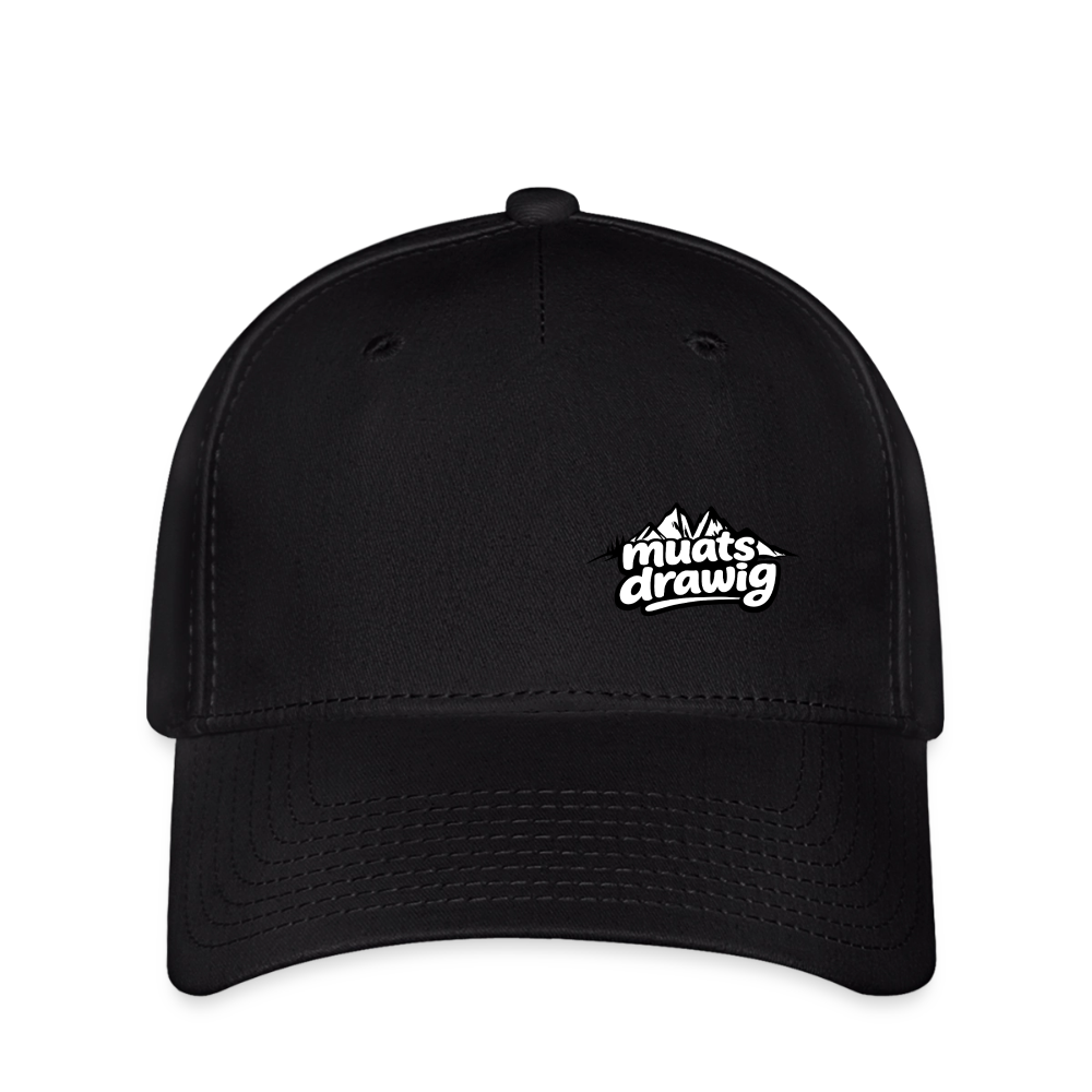 Flexfit Cap Unisex - muats drawig - Schwarz