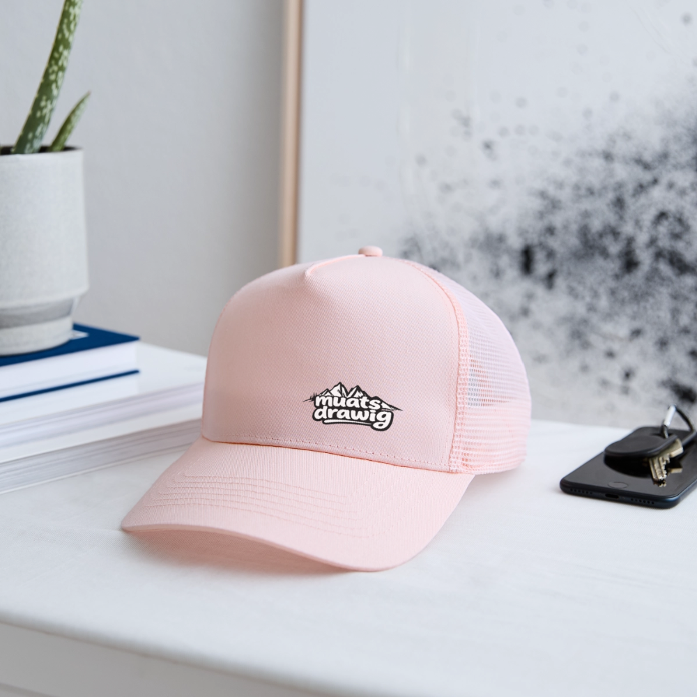 Trucker Cap Unisex - muats drawig - Hellrosa