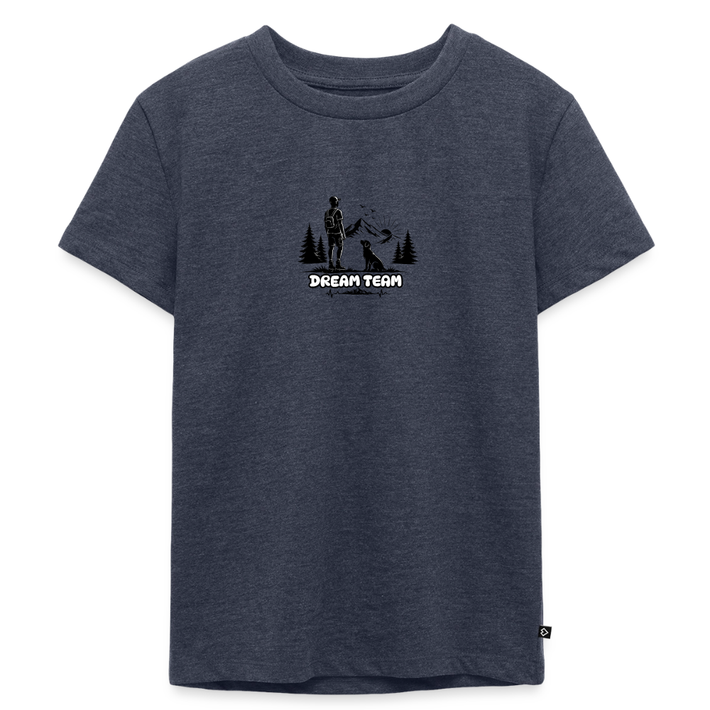 Kinder Premium T-Shirt Jungs - Dream Team - Jeansblau 