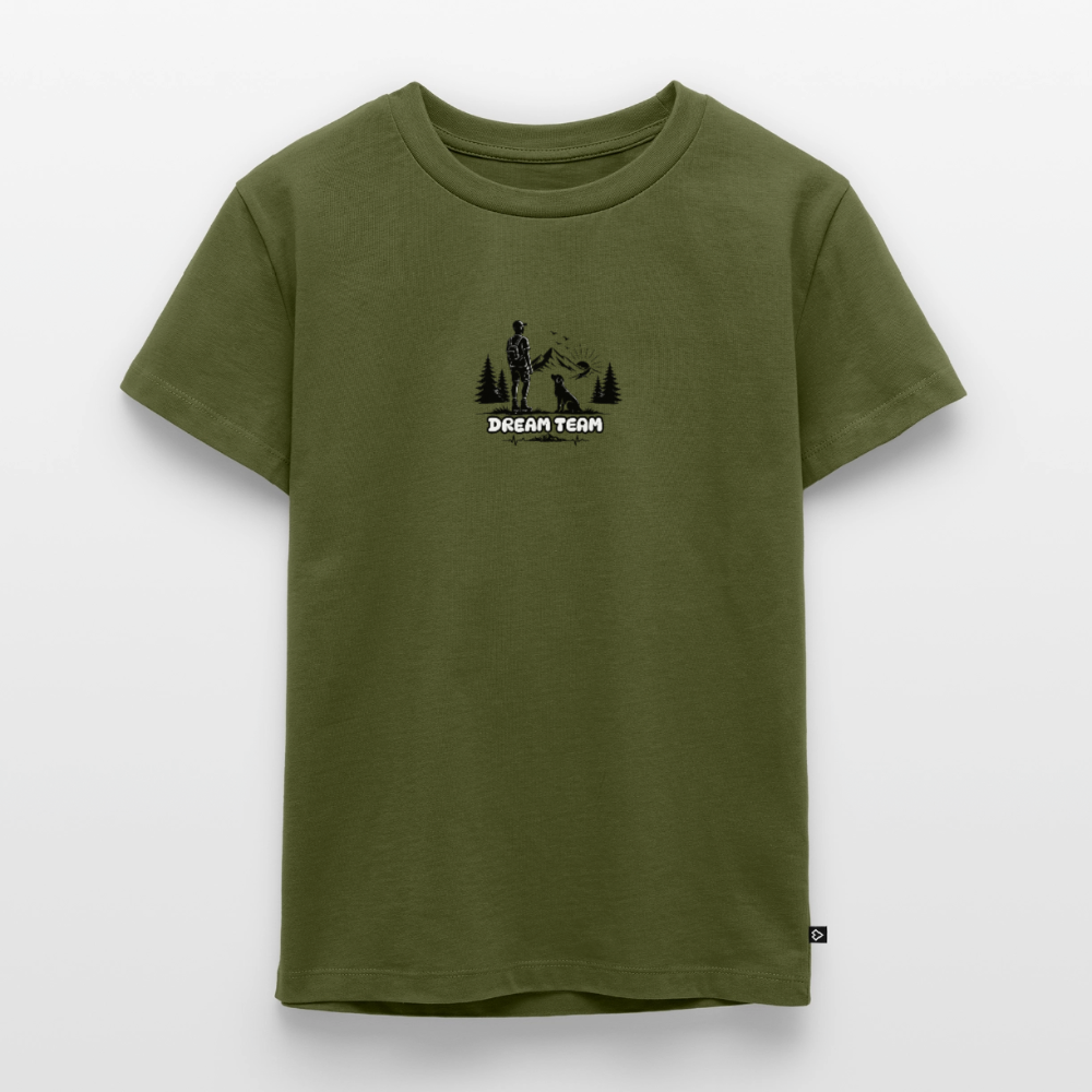 Kinder Premium T-Shirt Jungs - Dream Team - Khaki